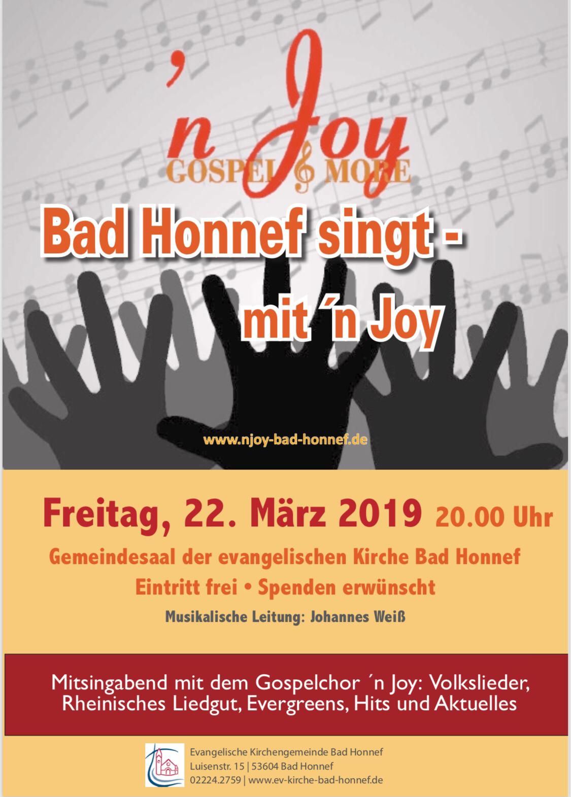 Bad Honnef singt – mit `n Joy