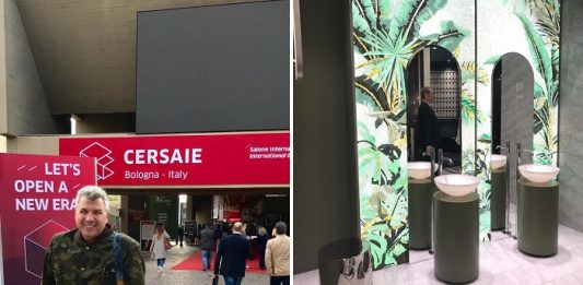 Trendscout Torsten Müller auf den Messen Cersaie 2019 in Bologna und bei Antolini Naturstein in Verona