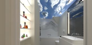 Himmel im Badezimmer Design